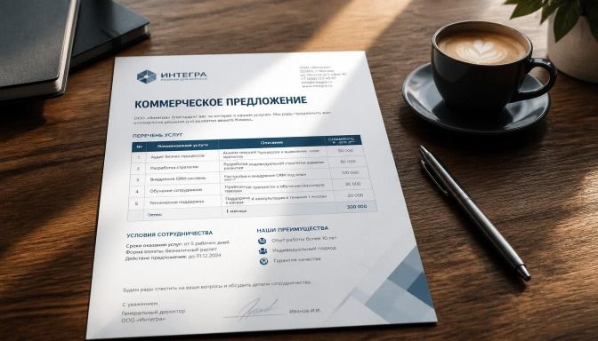 Коммерческое предложение в клининге