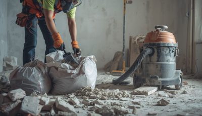 собрать строительный мусор